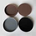thumbnail image 4 of Cojín de pie de sofá de goma con ruedas para muebles de 2 pulgadas con tira antideslizante, cojín de pie de piso de madera, 4 of 5