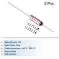 thumbnail image 3 of Uxcell 5Pcs Fusible Térmico de Metal SF184 10A 250V con Conector de Terminal, 3 of 6