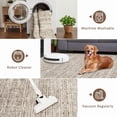 thumbnail image 4 of Runner 2'x6' Boho Textured Design for Living Room Non Slip Low-Pile Soft Tribal Print Bedroom Stain Resistant Playroom Carpet Office Beige, 4 of 7