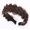 Wide dark brown blonde hair, variant on Braided Headbands for Women Wide  With  Synthetic Stretchy Hair Braid Headpiece Thick Woven Hair Band for Girls headband (Wide fiery red headband, Free)