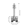thumbnail image 2 of 2 Pcs Trolley Assembly Roller Two Bearing Wheel Strut Channel Window Accessories, 2 of 6