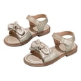 thumbnail image 5 of Duqingm Girls Strappy Sandals Boys Girls Sandals Open-Toe Summer Outdoor Unisex Child Sport Sandals Athletic Lightweight Gold,1.5, 5 of 6