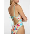 thumbnail image 4 of No Boundaries Bright Palms Binded One-Piece Swimsuit, Women's XXS-XXL, 4 of 5