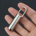 thumbnail image 4 of YSTINNG J21 Stainless Steel Medicine Container Sealing Waterproof Portable Mini Capsule Bottle Holder Keychain for Outdoor Travel Mini B311-080, 4 of 6