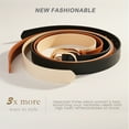 thumbnail image 3 of REDESS Belts for Women with Fashion Gold Buckle Leather Belts for Jeans Pants Dress,3 Pack, 3 of 7