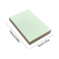 thumbnail image 3 of Large Sticky Notes,100 Sheets Tearable Reminder Note for Office Desk & Household Message Recording | 3x2 Inch Colorful Note Pads | to Do Lists,Green, 3 of 7