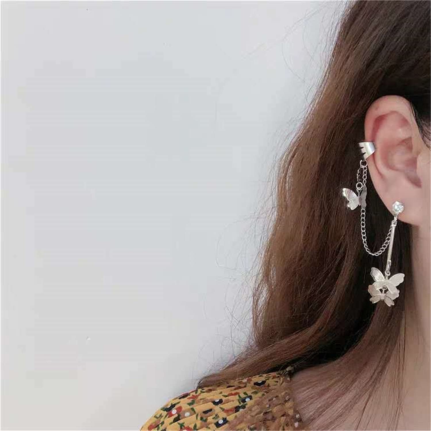 Ear cuff with chain and stud deals
