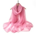 thumbnail image 2 of HuangHuanChen Chiffon Scarf for Women Ladies Scarf Soft Lightweight Thin Women Summer Neck Wrap Lightweight Fashion Scarves Shawl Wraps Scarf for Women, 2 of 4