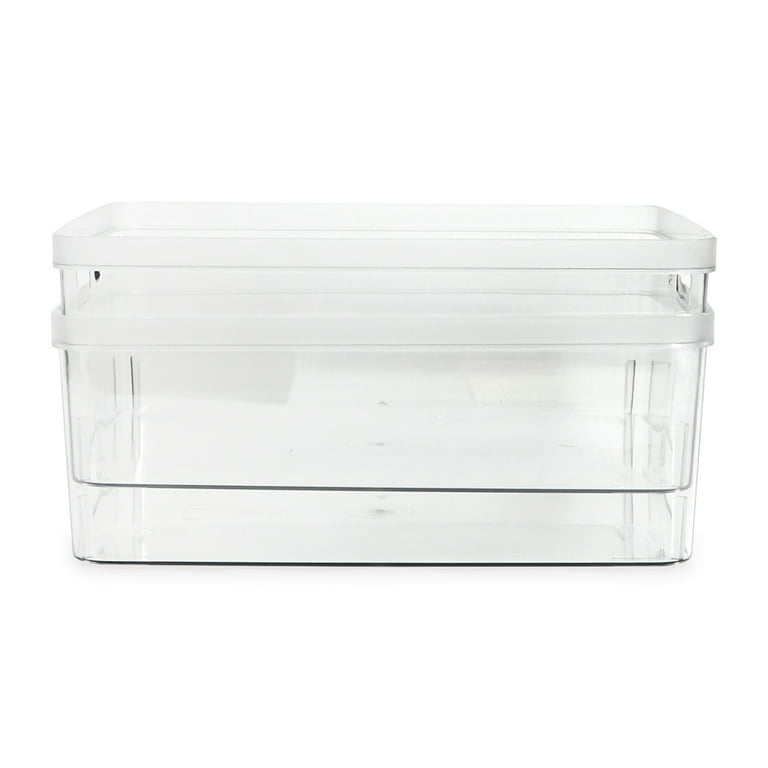 Isaac Jacobs Clear Storage Bins w/Handles, Plastic Box Set, Home, Offi –  Isaac Jacobs International
