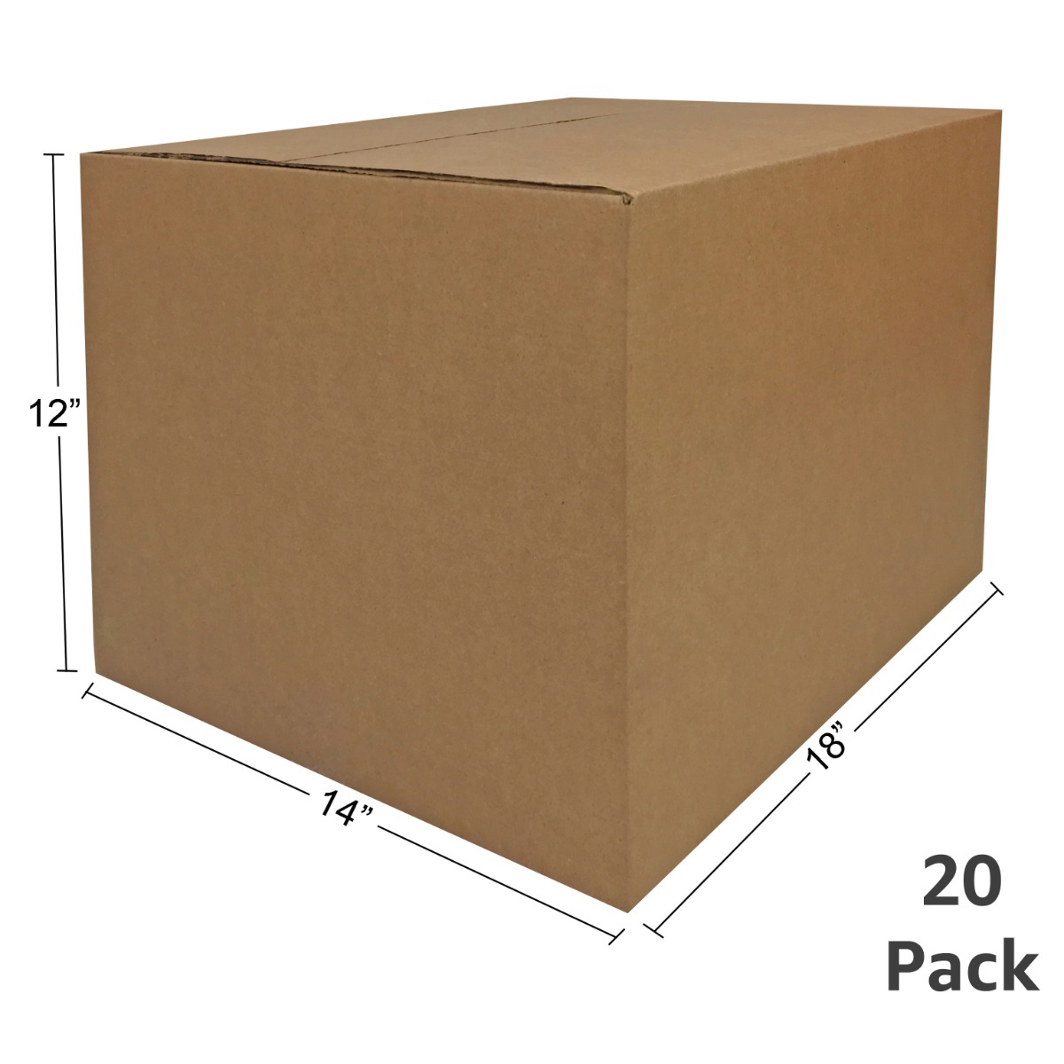 uBoxes Medium Cardboard Moving Boxes (20 Pack) 18 x 14 x 12-Inch - image 2 of 13