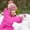Pink, variant on asddcavvf Border Children's Hat Bib and Gloves Set Autumn and Winter Knit and Warm Hat Hairball 3 Piece Set Exercise Things for Women