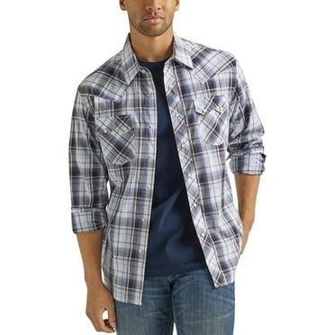 Wrangler Adult Retro Sawtooth Snap Pocket Western Shirt