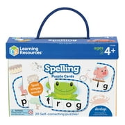 Learning Resources Spelling Puzzle Cards, Kindergarten Readiness, Ages 4+