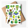 Soccer Parrot Guitar Coffee Brazil Greeting Cards You are Invited Invitations