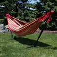 thumbnail image 6 of Sunnydaze 2-Person Cotton Brazilian Hammock with Stand, 400 lb Capacity - Sunset, 6 of 9