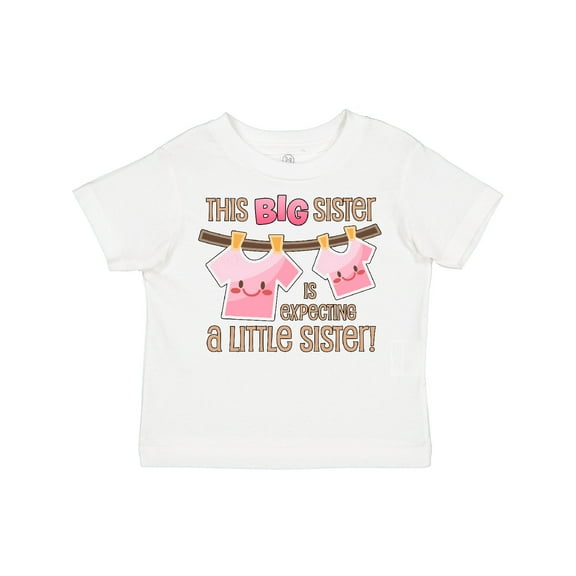 Inktastic This Big Sister is Expecting a Little Sister Girls Toddler T-Shirt