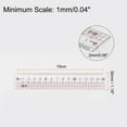 thumbnail image 2 of Uxcell 3pcs Straight Ruler 15cm Metric Clear Measuring Tool Checkered Design with Wavy Line, Light Pink, 2 of 6