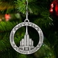 thumbnail image 3 of Rexburg Idaho Temple Antique Silver Hanging Metal Ornament by Ringmasters, 3 of 4