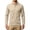 Khaki, variant on dazeni Men's Long Sleeve Tops Fashion Jacquard V Neck Pullover Sweater Fall Golf Shirts Solid Casual Henley Sweatshirt
