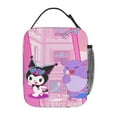 thumbnail image 3 of Kuromi Lunch Bag Anime Lunch Tote Bag Reusable Insulated Lunch Box Portable Lunch Bento Box For College Work Office Picnic 10x8x4 Inch, 3 of 9