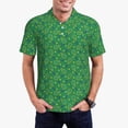 thumbnail image 5 of Yiaed Tennis Rockets And BallsPrint Men's Short Sleeve Polo Shirt,Golf Polo for Men Three-Button Golf Shirt Athletic Casual Collared T-Shirt- X-Large, 5 of 7