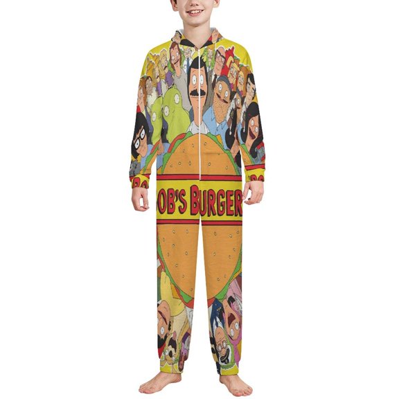 Bob's Burgers Onesie Pajama Sleepwear Fleece Jumpsuits for Daily Wears
