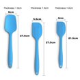 thumbnail image 2 of Set de 3 Spatules en Silicone, Poignée Ergonomique Spatules Résistantes à la Chaleur, Spatules en Caoutchouc Antiadhésives avec Noyau en Acier Inoxydable, Bleu, 2 of 6