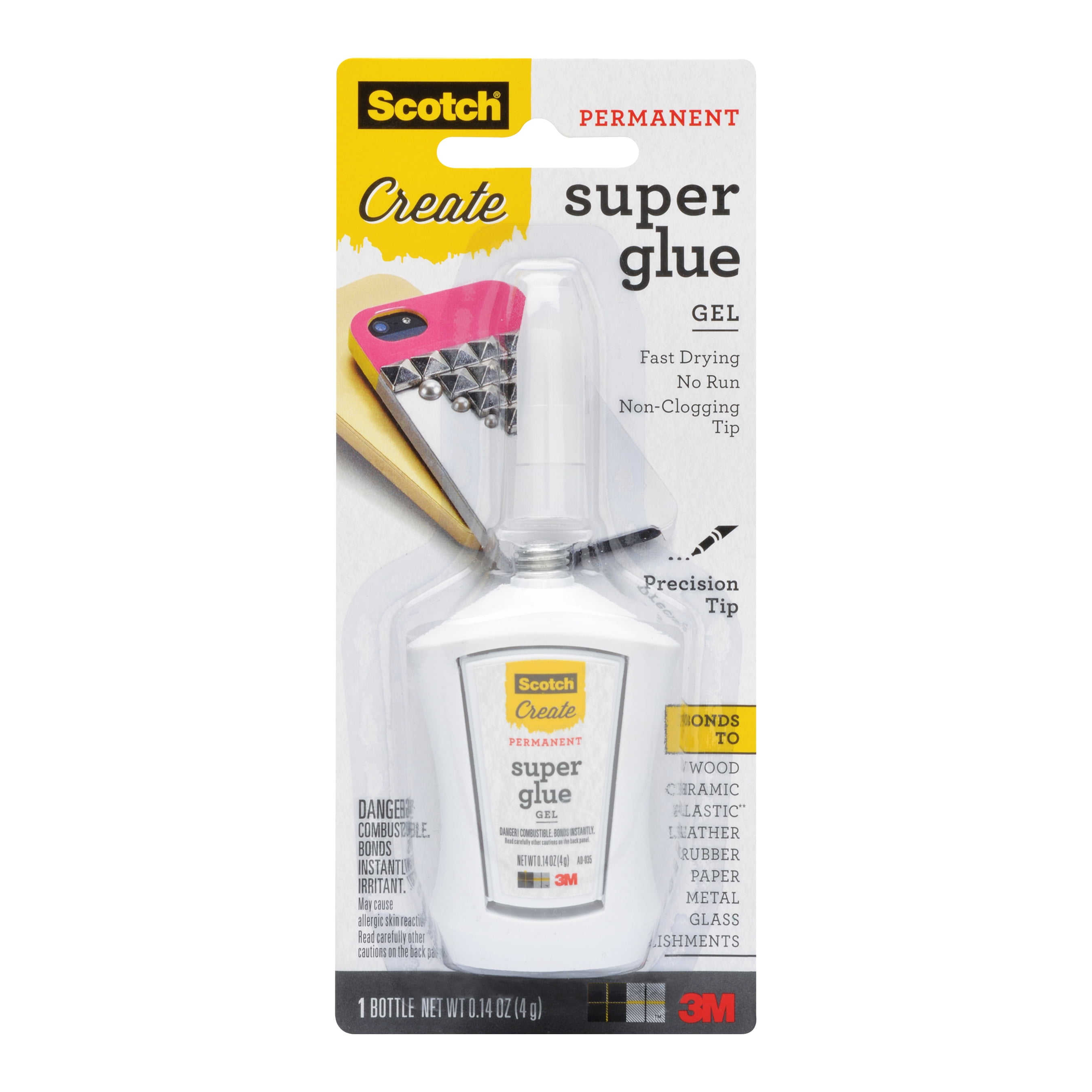 Scotch Create Super Glue Gel, 12 Pack