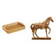 thumbnail image 1 of Cestas de almacenamiento,Cestas de almacenamiento de cocina tejidas con asas hechas a mano,Cestas de pan redondas Bandejas para servir Rectángulo,Estatuas de caballos,Estatuas de caballos, 1 of 8
