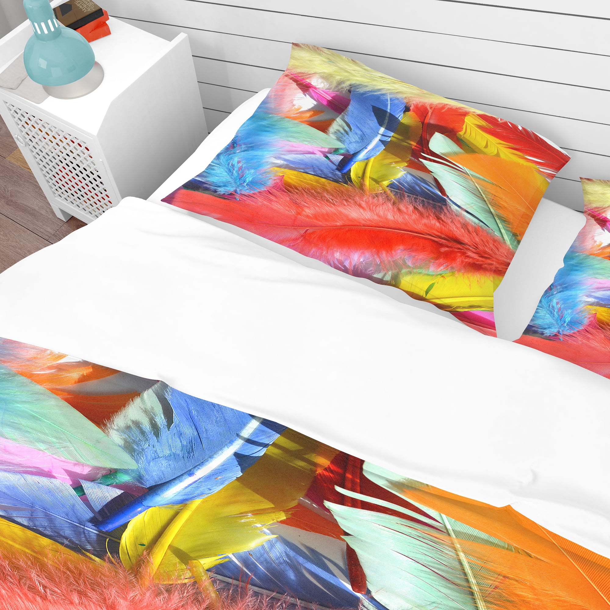 Designart 'Feathers Texture' Southwestern Duvet Cover Set