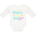 thumbnail image 3 of Inktastic Papa's Little Girl with Hearts Flower and Butterfly Girls Long Sleeve Baby Bodysuit, 3 of 5