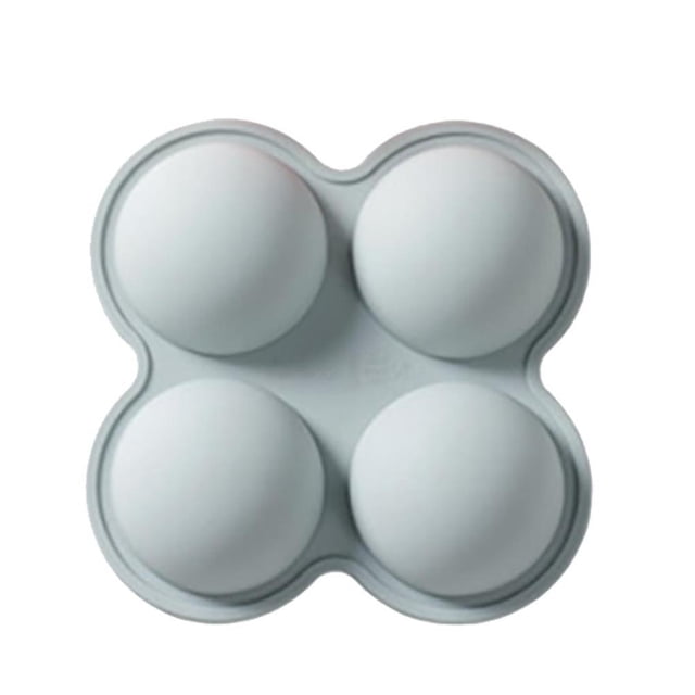 Matsuzay Molde de bomba de Chocolate caliente de 4 cavidades, molde de silicona semiesfera, herramienta de horneado DIY para pastel, pudín de gelatina de Herramientas y accesorios para hornear Matsuzay HA042058-00