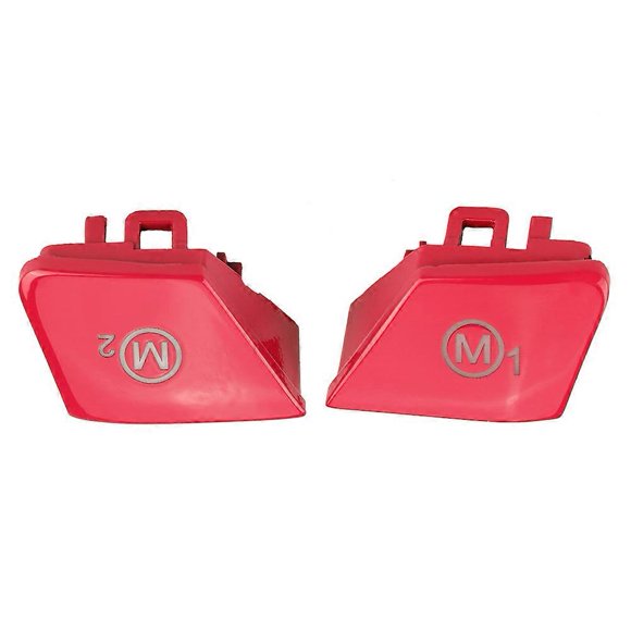 paire de boutons de changement de mode de volant de voiture M1 M2 pour M3 M4 F80 F82 F83 rouge