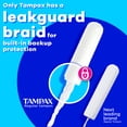 thumbnail image 3 of Tampax Pearl Tampons, with LeakGuard Braid, Regular Absorbency, Unscented, 18 Count, 3 of 10