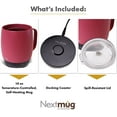 thumbnail image 3 of Nextmug - Temperature-Controlled, Self-Heating Coffee Mug (Dusty Rose - 14 oz.), 3 of 8