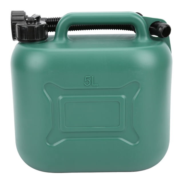 Jerry Can, 5L Capacity Green ABS Plastic Industrial Supplies Portable For Survival For Camping For Sports