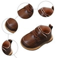 thumbnail image 5 of Dakaela Infant Baby Boys Girls Dress Shoes 12-18 Months Lace up School Uniform Oxfords 2T 3T Leather Wedding Loafers Toddler Walking Crib Shoes Brown Size 6, 5 of 6
