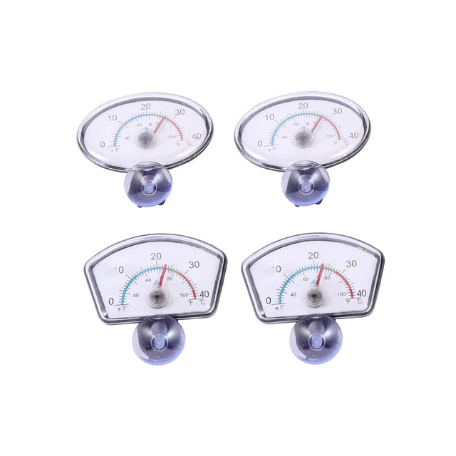 4pcs Crafted Universal Thermometer Strip Dial Thermometer Water Thermometer for Aquarium Home
