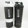thumbnail image 4 of 650ml 3 Layers Protein Powder Shake Cup Large Capacity Water Bottle Plastic Mixing Cups sport Body-Building Exercise Drinkware, 4 of 4