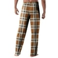 thumbnail image 3 of JGNGSHN Big and Tall Pajama Pants for Men Soft Plaid Sleep Lounge Pants Warm Sleepwear Pants PJ Bottoms with Pockets and Button Fly, 3 of 4