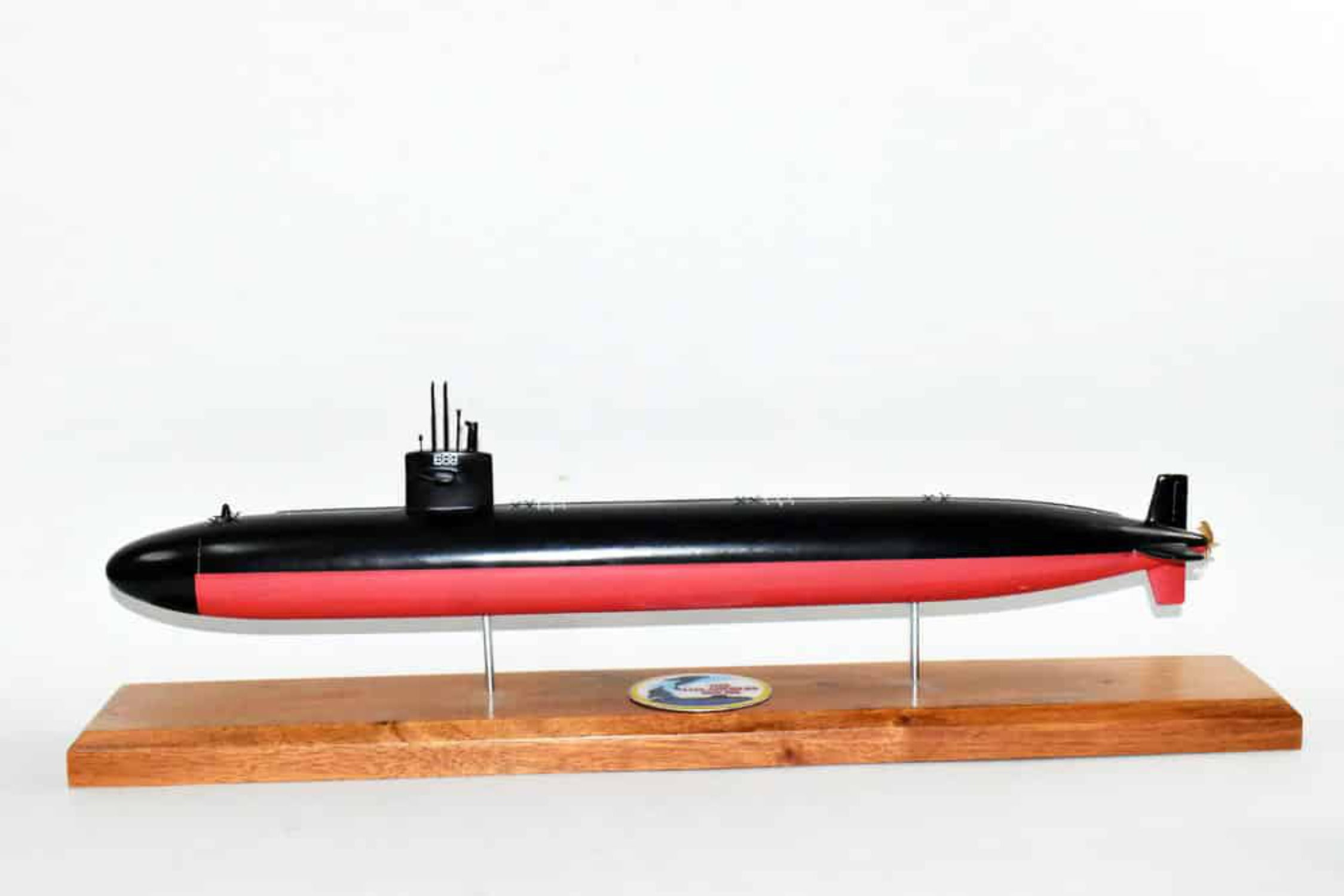 USS Los Angeles (SSN688) Submarine Model,Navy,Scale Model,Mahogany,20
