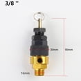 thumbnail image 3 of 3/8\'\' 1/2\"Bsp Air Compressor Safety Relief Valve Black Pressure Relief Regulator, 3 of 7