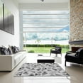 thumbnail image 6 of Ahgly Company Indoor Round Patterned Sonic Silver Gray Area Rugs, 8' Round, 6 of 6