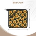 thumbnail image 3 of Sikiie Vintage Black Plaid Sunflower Pot Holders Kitchen Insulation Mats Heat Resistant Pot-Holder Oven Anti-Scald Pads for Cooking Baking, 7.1*7.1inch, 3 of 8