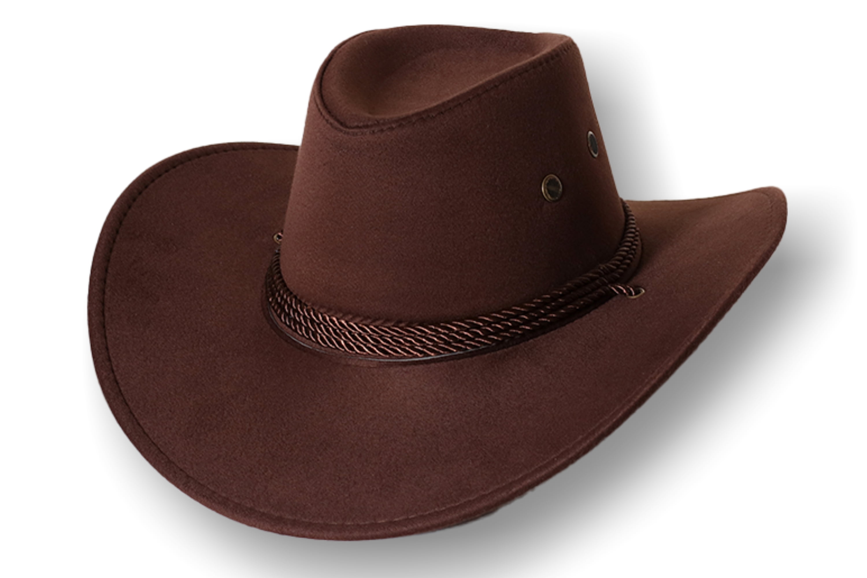 LZLER Men Women Western Cowboy Hat Wide Brim Sunshade Hat Men's Riding