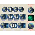 thumbnail image 4 of Off The Wall Plates - Earth Planet Solar System Classic Decorative Acrylic Cover Triple Blank Wallplate, 4 of 5