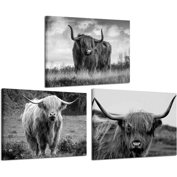 Aesthetic Abstract Highland Cattle - Diamond Painting