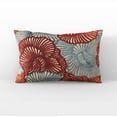 thumbnail image 5 of Plutus 20" x 30" Plush Damask Luxury Throw Pillow in Red and Blue, 5 of 9