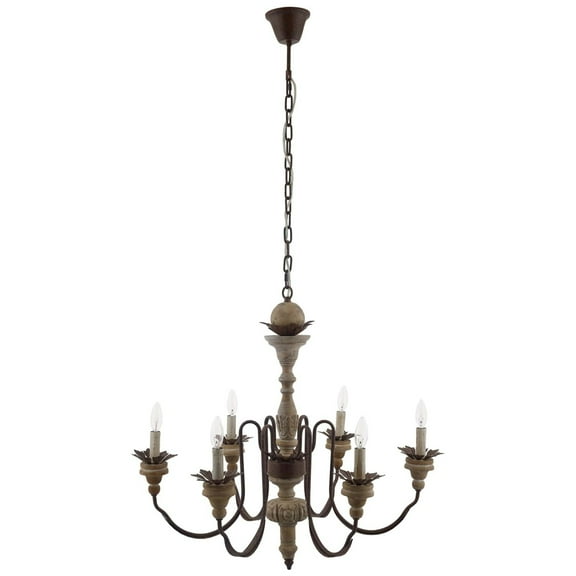 Modway Bountiful Vintage French Pendant Ceiling Light Candelabra Chandelier