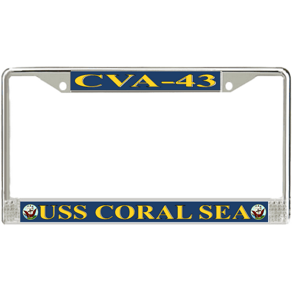 USS Coral Sea CVA-43 License Plate Frame